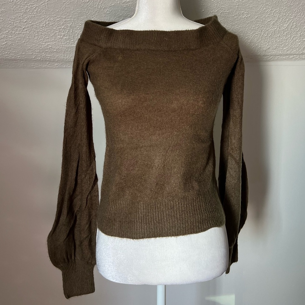 NWT Olivaceous Off The Shoulder sweater